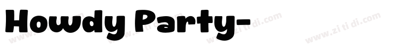 Howdy Party字体转换